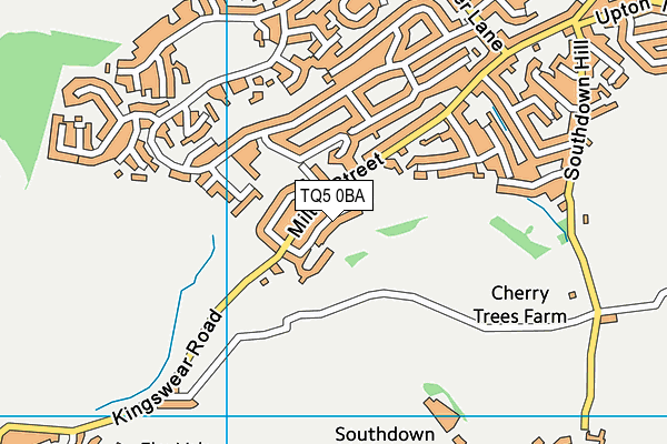 TQ5 0BA map - OS VectorMap District (Ordnance Survey)