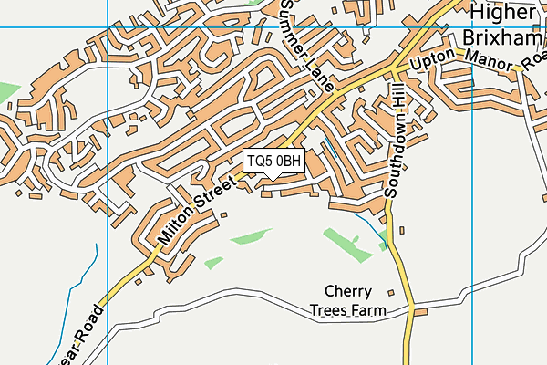 TQ5 0BH map - OS VectorMap District (Ordnance Survey)