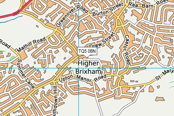 TQ5 0BN map - OS VectorMap District (Ordnance Survey)