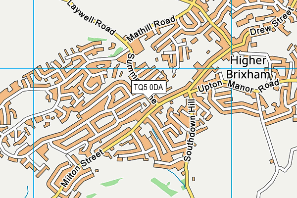 TQ5 0DA map - OS VectorMap District (Ordnance Survey)