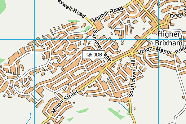 TQ5 0DB map - OS VectorMap District (Ordnance Survey)
