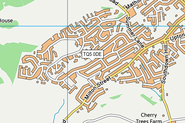 TQ5 0DE map - OS VectorMap District (Ordnance Survey)