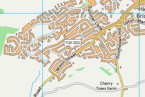 TQ5 0DG map - OS VectorMap District (Ordnance Survey)