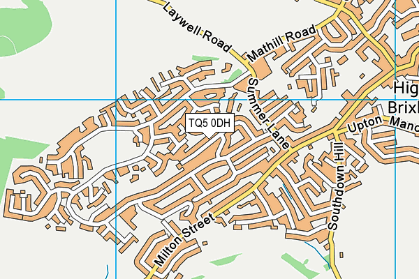 TQ5 0DH map - OS VectorMap District (Ordnance Survey)