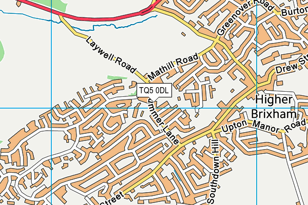 TQ5 0DL map - OS VectorMap District (Ordnance Survey)