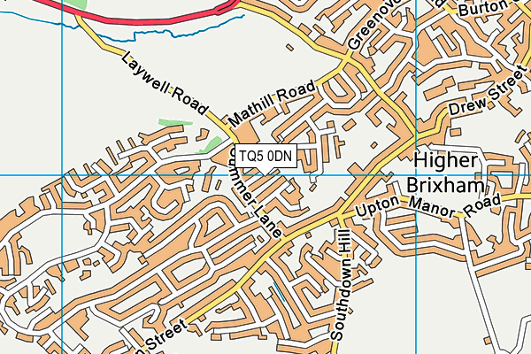 TQ5 0DN map - OS VectorMap District (Ordnance Survey)