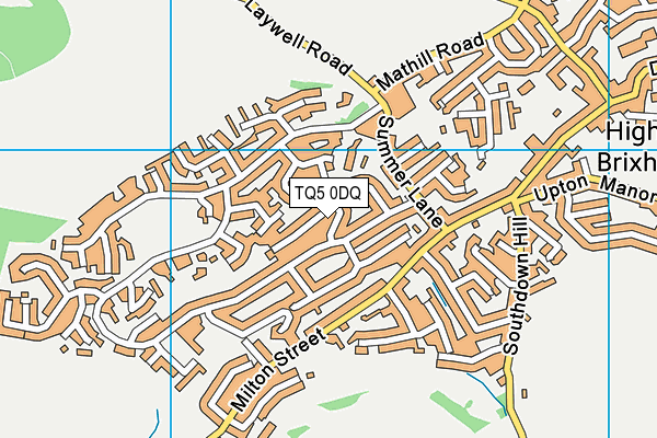 TQ5 0DQ map - OS VectorMap District (Ordnance Survey)