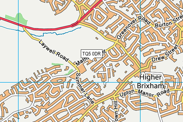 TQ5 0DR map - OS VectorMap District (Ordnance Survey)