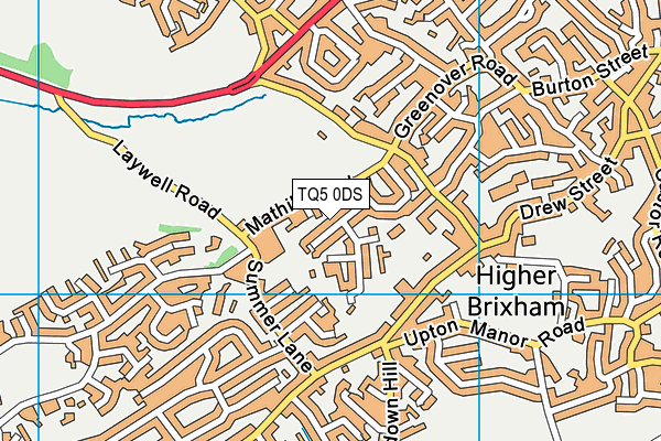 TQ5 0DS map - OS VectorMap District (Ordnance Survey)