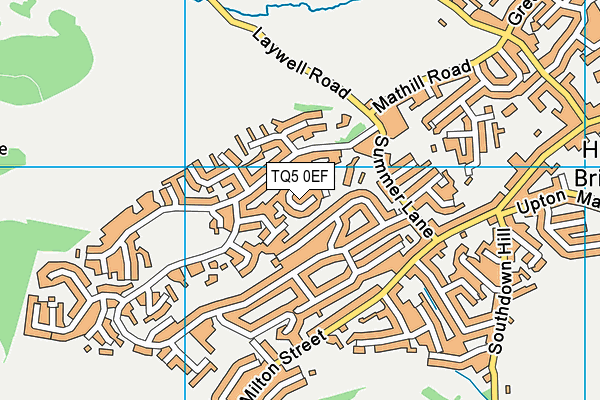 TQ5 0EF map - OS VectorMap District (Ordnance Survey)