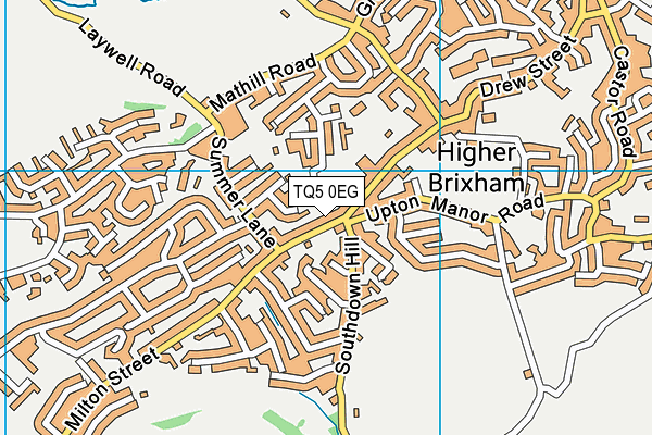TQ5 0EG map - OS VectorMap District (Ordnance Survey)