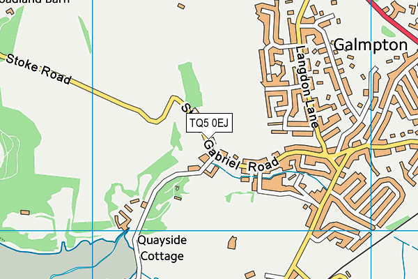 TQ5 0EJ map - OS VectorMap District (Ordnance Survey)
