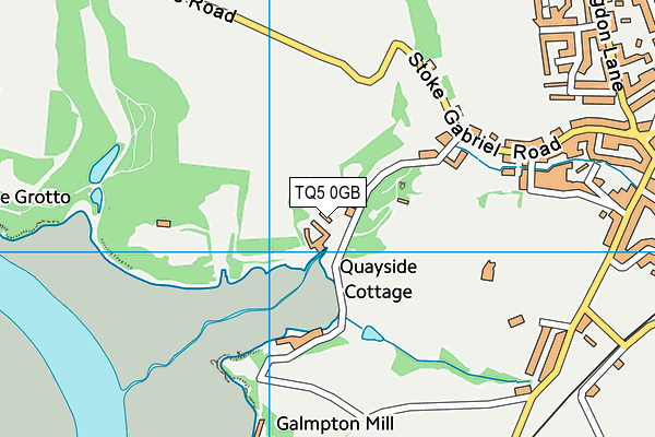 TQ5 0GB map - OS VectorMap District (Ordnance Survey)