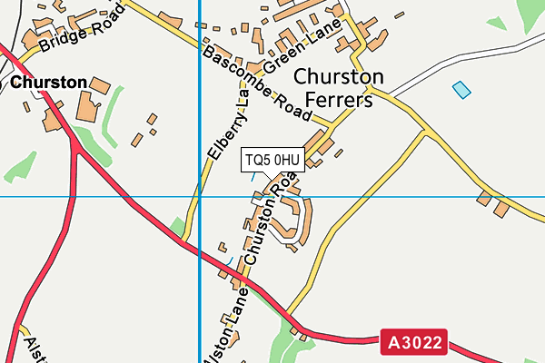 Churston Tennis Club map (TQ5 0HU) - OS VectorMap District (Ordnance Survey)