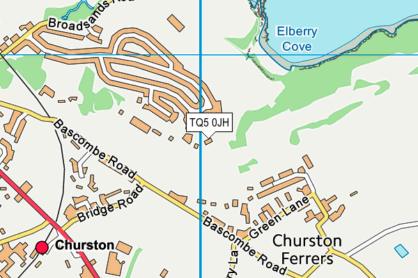 TQ5 0JH map - OS VectorMap District (Ordnance Survey)