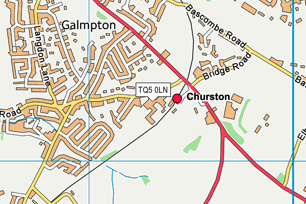 Churston Ferrers Grammar School Academy map (TQ5 0LN) - OS VectorMap District (Ordnance Survey)