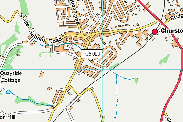 TQ5 0LU map - OS VectorMap District (Ordnance Survey)