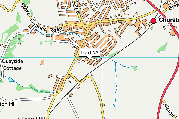 TQ5 0NA map - OS VectorMap District (Ordnance Survey)