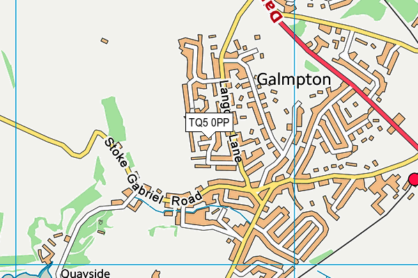TQ5 0PP map - OS VectorMap District (Ordnance Survey)