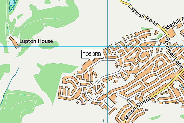 TQ5 0RB map - OS VectorMap District (Ordnance Survey)