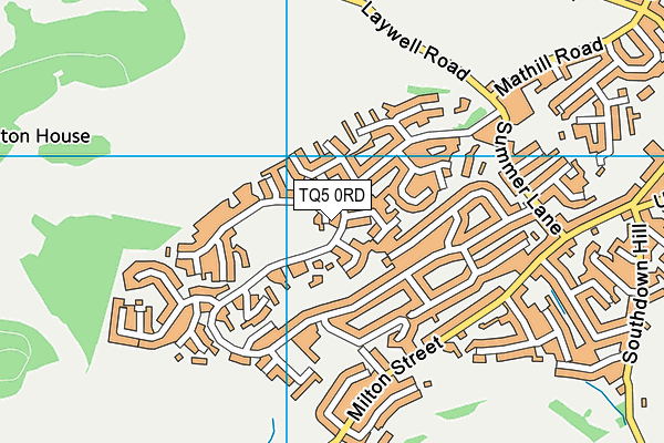 TQ5 0RD map - OS VectorMap District (Ordnance Survey)