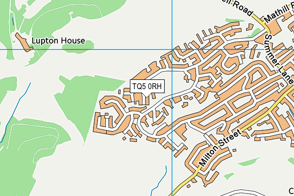 TQ5 0RH map - OS VectorMap District (Ordnance Survey)