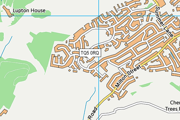 TQ5 0RQ map - OS VectorMap District (Ordnance Survey)