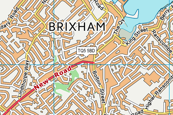 TQ5 5BD map - OS VectorMap District (Ordnance Survey)