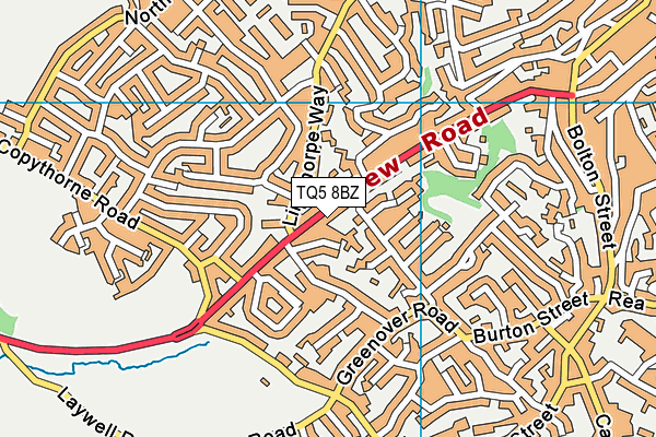 TQ5 8BZ map - OS VectorMap District (Ordnance Survey)