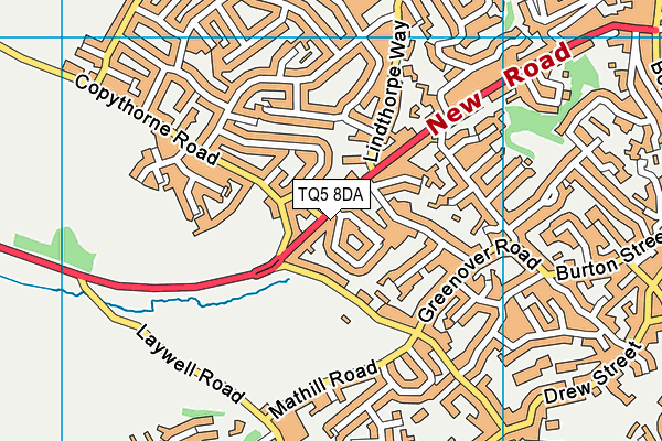 TQ5 8DA map - OS VectorMap District (Ordnance Survey)