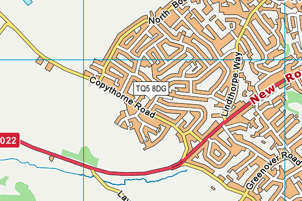 TQ5 8DG map - OS VectorMap District (Ordnance Survey)