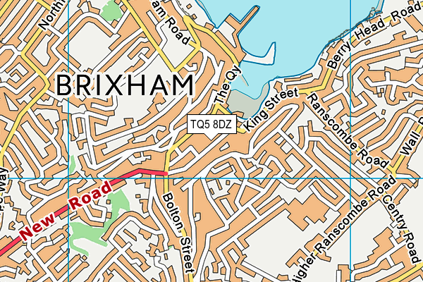 Map of BRIXHAM STEAM PACKET CO LTD at district scale