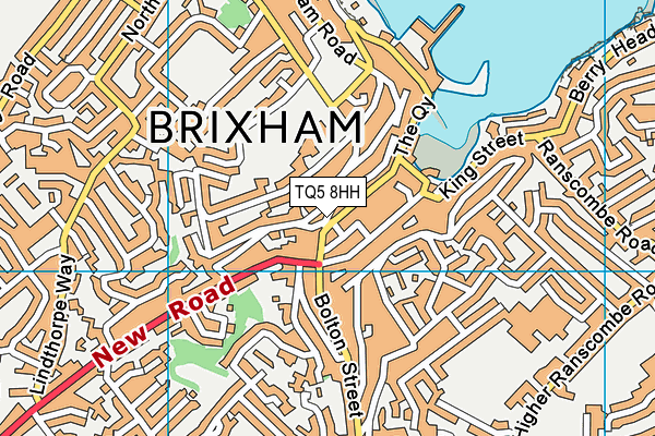 TQ5 8HH map - OS VectorMap District (Ordnance Survey)