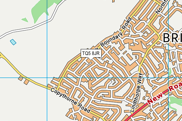 TQ5 8JR map - OS VectorMap District (Ordnance Survey)