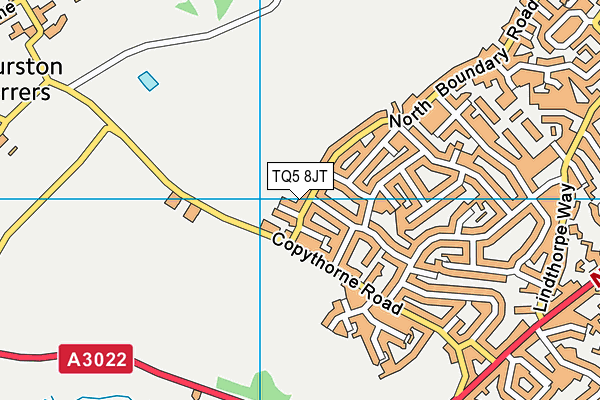 TQ5 8JT map - OS VectorMap District (Ordnance Survey)