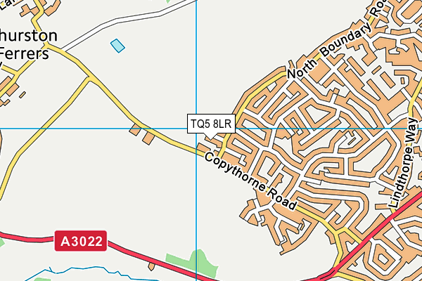 TQ5 8LR map - OS VectorMap District (Ordnance Survey)