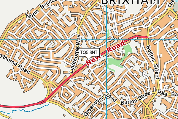 TQ5 8NT map - OS VectorMap District (Ordnance Survey)