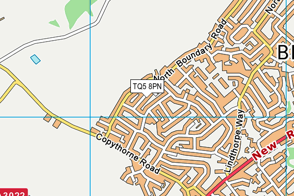 TQ5 8PN map - OS VectorMap District (Ordnance Survey)
