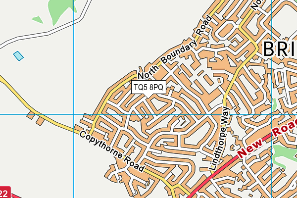 TQ5 8PQ map - OS VectorMap District (Ordnance Survey)