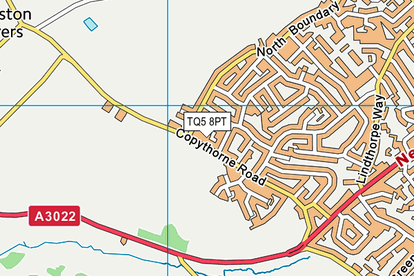 TQ5 8PT map - OS VectorMap District (Ordnance Survey)