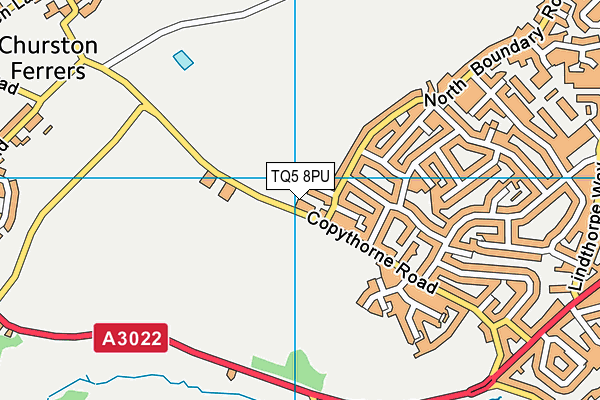 TQ5 8PU map - OS VectorMap District (Ordnance Survey)