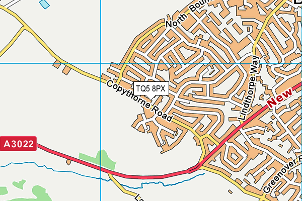 TQ5 8PX map - OS VectorMap District (Ordnance Survey)