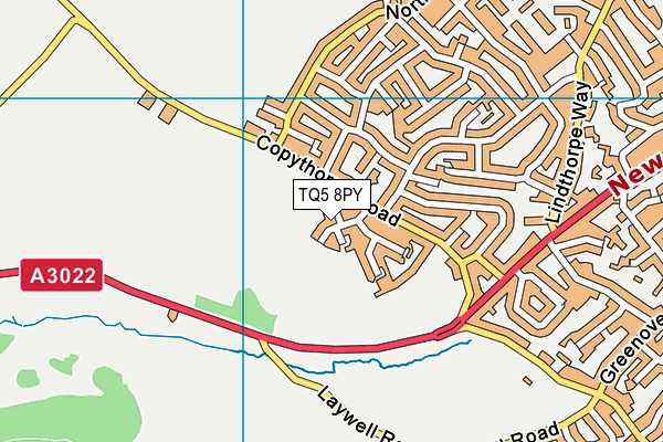 TQ5 8PY map - OS VectorMap District (Ordnance Survey)