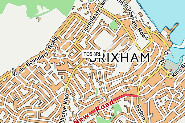 TQ5 8RL map - OS VectorMap District (Ordnance Survey)