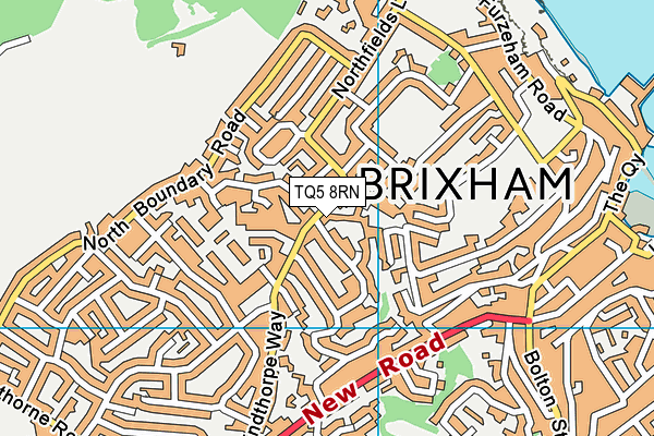 TQ5 8RN map - OS VectorMap District (Ordnance Survey)