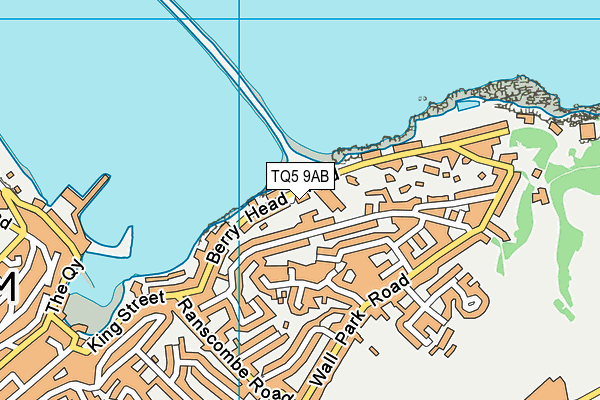 TQ5 9AB map - OS VectorMap District (Ordnance Survey)