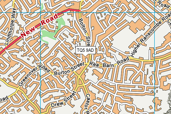 TQ5 9AD map - OS VectorMap District (Ordnance Survey)