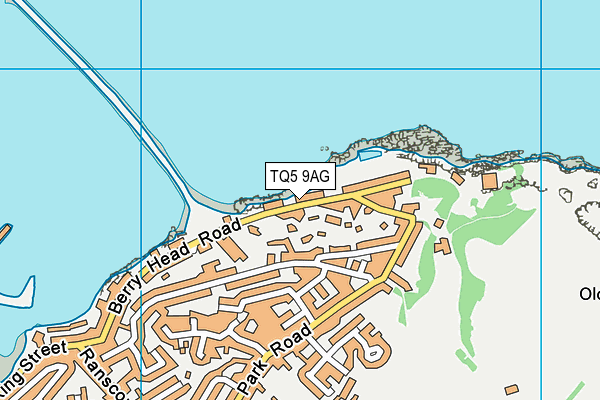 TQ5 9AG map - OS VectorMap District (Ordnance Survey)