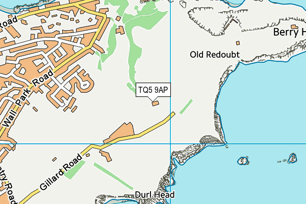 TQ5 9AP map - OS VectorMap District (Ordnance Survey)