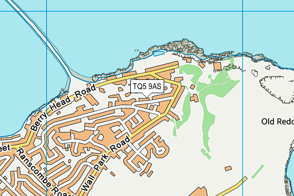 TQ5 9AS map - OS VectorMap District (Ordnance Survey)